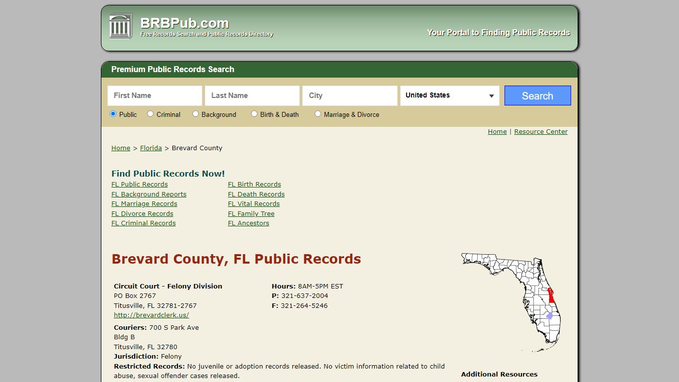 Brevard County Public Records | Search Florida Government Databases