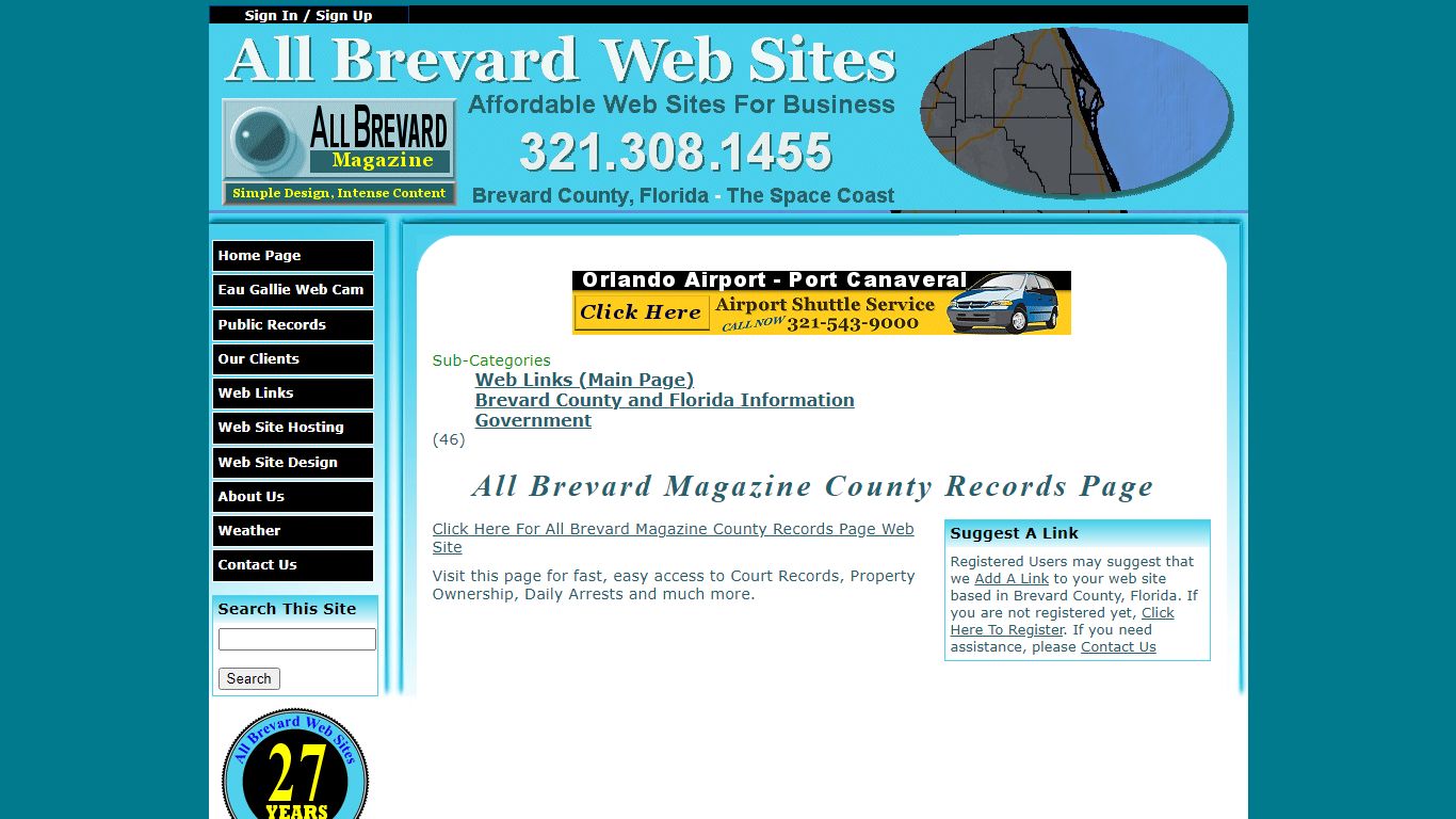 All Brevard Magazine County Records Page